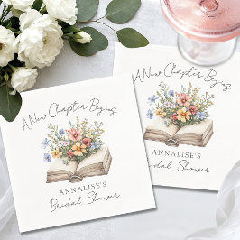 ニュー・チャプター フローラル ブック ブライディシャワ スタンダードカクテルナプキン