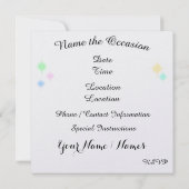 ニュー・ディスコ・パーティー - SRF 招待状 (裏面)