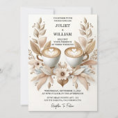 ニュー・トスカーナ・イタリアン・コーヒー・ソレント・カジュアル・ウェディング 招待状 (正面)