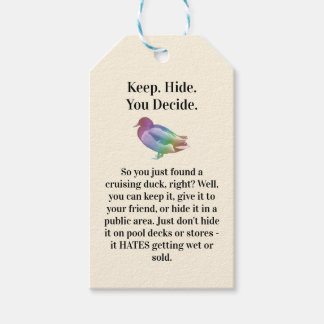 ニュー・トロップSpectrum '80sプリントアドスタイルクルーズアヒル ギフトタグ