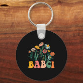 ニュー バブチ ワイルドフラワー ファースト バースデー & ベイビー シャワー キーホルダー (正面)