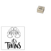 ニュー ベイビー シャワー ツインズ ラバースタンプ (押印)