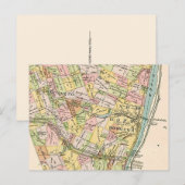ニュー・ホープPA ヴィンテージ地図 ポストカード (正面/裏面)