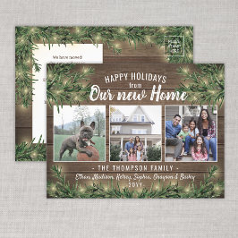 ニュー・ホーム３　フォト　クリスマス　グリーン＆ライト シーズンポストカード