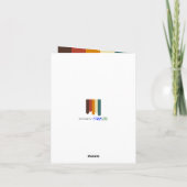 ニュー・ホーム　マルチカラー　垂れるペイント　虹 カード (裏面)