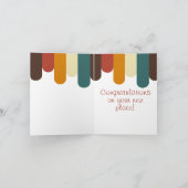 ニュー・ホーム　マルチカラー　垂れるペイント　虹 カード (内部)