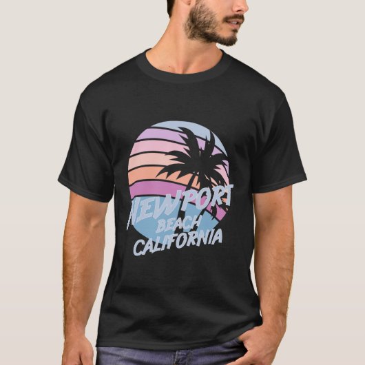 ニュー・ポート・ビーチ カリフォルニア Tシャツ (正面)