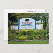 ニューBern NCへようこそ ポストカード (正面/裏面)