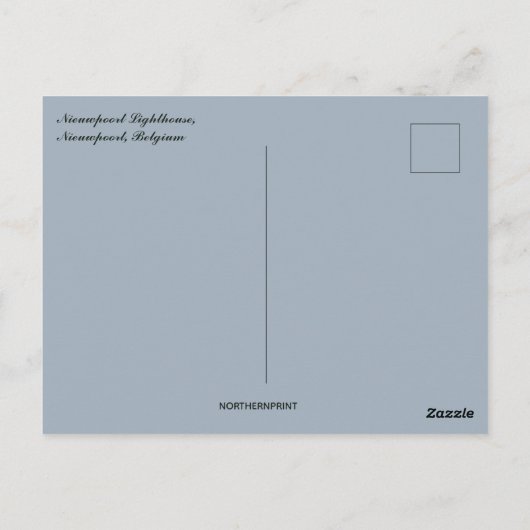 ニユーポートライトハウスニユーポートベルギー ポストカード (裏面)