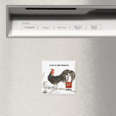 ニラ中国のイ年 |カスタム年 マグネット (インサイチュ (食洗機))