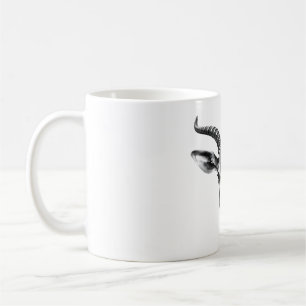 ニルガイTシャツ – Realistic Black & White Hea コーヒーマグカップ