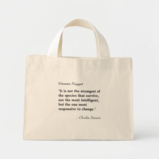 ニルヴァナナゲット – バッグテンプレートロン ミニトートバッグ (正面)