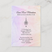 *~*ニルヴァーナパステル大理石グラデーション霊気ヒーリング 名刺 (裏面)