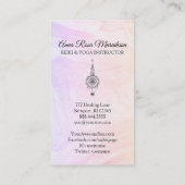 *~*ニルヴァーナマーブルパステルグラデーション霊気ヒーリング 名刺 (裏面)