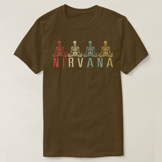 ニルヴァーナ骨格ヨガ Tシャツ (デザイン正面)