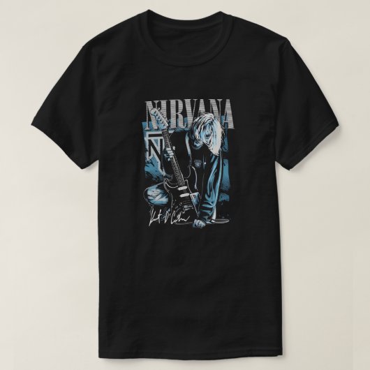 ニルヴァーナ カートコバーン グランジデザイン Tシャツ (デザイン正面)