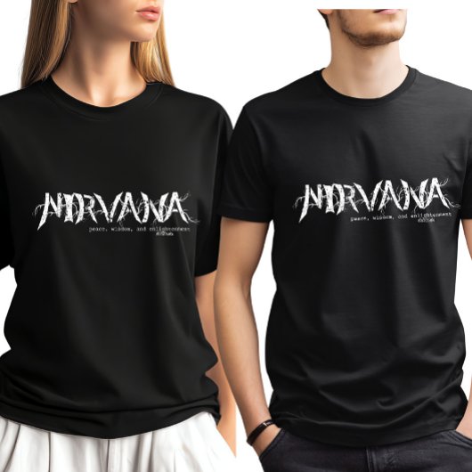 ニルヴァーナ - 平和、智慧、悟り Tシャツ