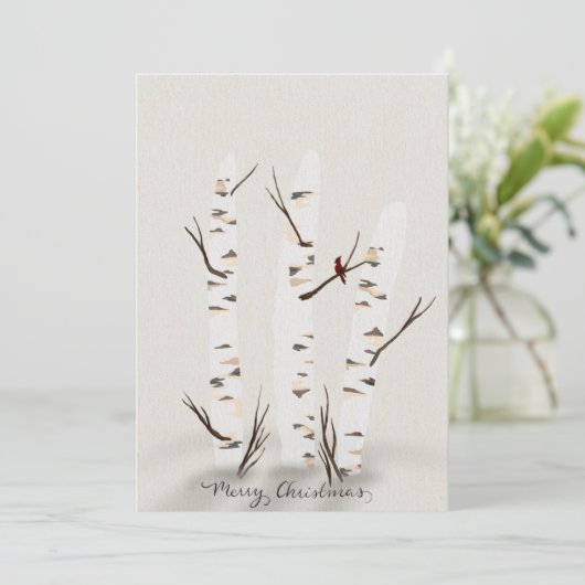 ニレの木とカーディナル シーズンカード (スタンド正面)