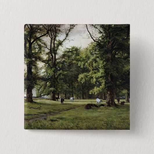 ニレの歩行 缶バッジ (正面)