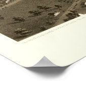 ニレスMIパノラママップ – 1868 ポスター (角)