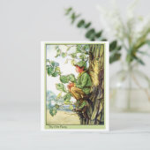 ニレ材の妖精 ポストカード (スタンド正面)