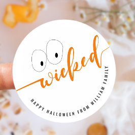 ニワイドハロウィーンビーフトリートバッグ ラウンドシール