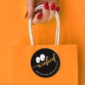 ニワイドハロウィーンビーフトリートバッグ ラウンドシール