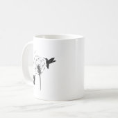 ニワウルリとハルジオンの自然芸術 コーヒーマグカップ (正面左)