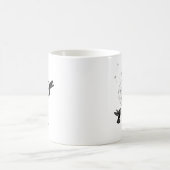ニワウルリとハルジオンの自然芸術 コーヒーマグカップ (中央)