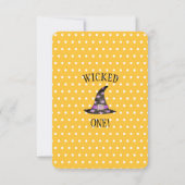 ニワットワンハロウィンファースト誕生日 招待状 (裏面)