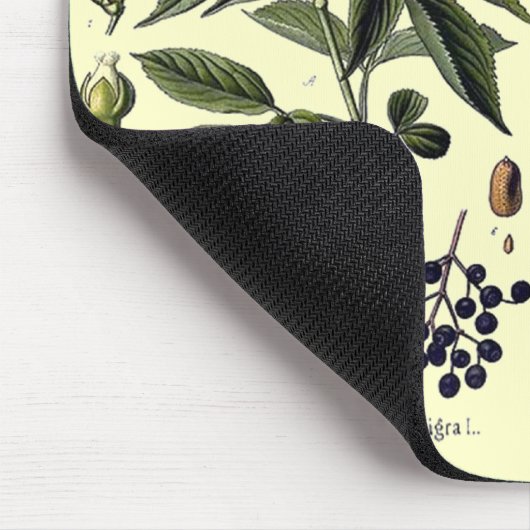 ニワトコのSambucusのmousepad マウスパッド (コーナー)