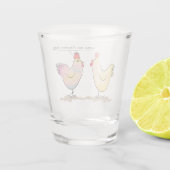 ニワトリおもしろいはイースター·エッグ·ショット·グラス ショットグラス (裏面)