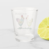 ニワトリおもしろいは復活の卵だった ショットグラス (裏面)