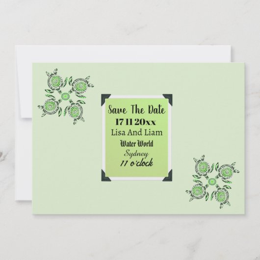 ニワトリがドット・アートを飾る。 招待状 (正面)