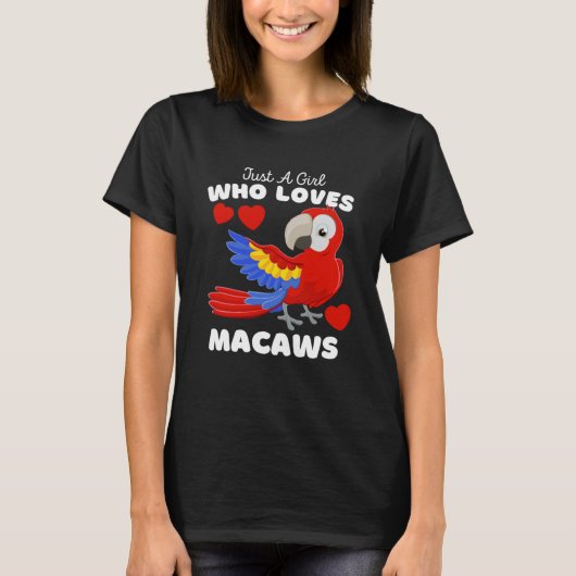 ニワトリが大好きな女の子 Tシャツ (正面)