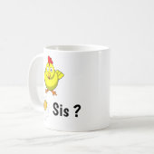 ニワトリが姉妹卵を認識 コーヒーマグカップ (正面左)