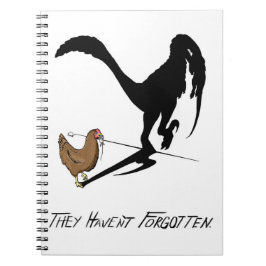 ニワトリが思い出す（恐竜の漫画） ノートブック