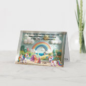 ニワトリとイースターエッグ カード (裏面)