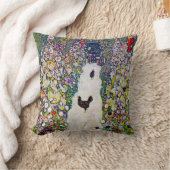 ニワトリとガーデンパス、グスタフクリムト クッション (ブランケット)