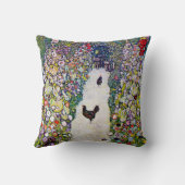 ニワトリとガーデンパス、グスタフクリムト クッション (裏面)