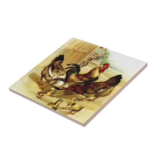 ニワトリとチックス タイル (側面)