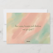 ニワトリとニワトリは何羽? シーズンカード (裏面)