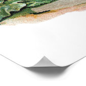 ニワトリとネコと吠える犬 ポスター (角)