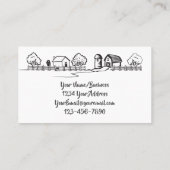 ニワトリとヘンカントリー魅力的ファーム 名刺 (裏面)