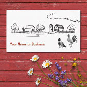 ニワトリとヘンカントリー魅力的ファーム 名刺