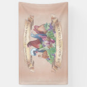 ニワトリとワイン 横断幕 (縦)