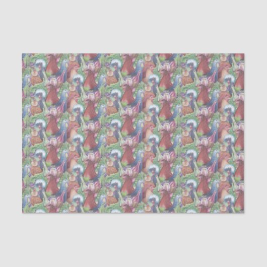 ニワトリとワイン 薄葉紙 (正面)