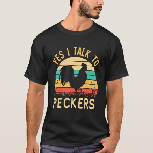 ニワトリと話してるよ 1 Tシャツ (正面)