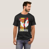 ニワトリと話してるよ Tシャツ (正面フル)