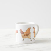 ニワトリに道を譲る エスプレッソカップ (正面右)